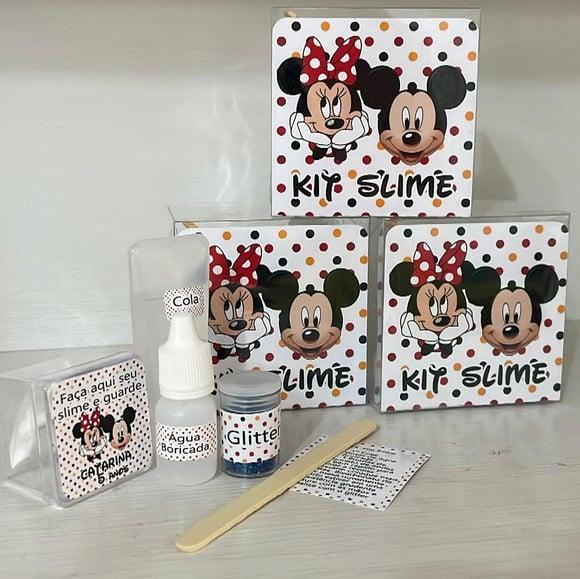 Kit Slime Personalizado Mickey e Minnie