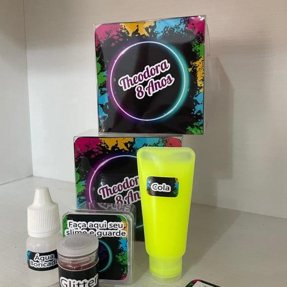 Kit Slime Personalizado Neon