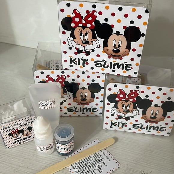 Kit Slime Personalizado Mickey e Minnie