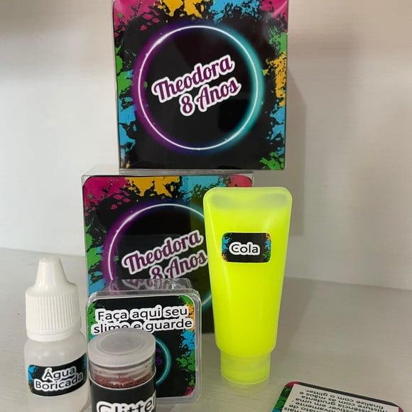 Kit Slime Personalizado Neon