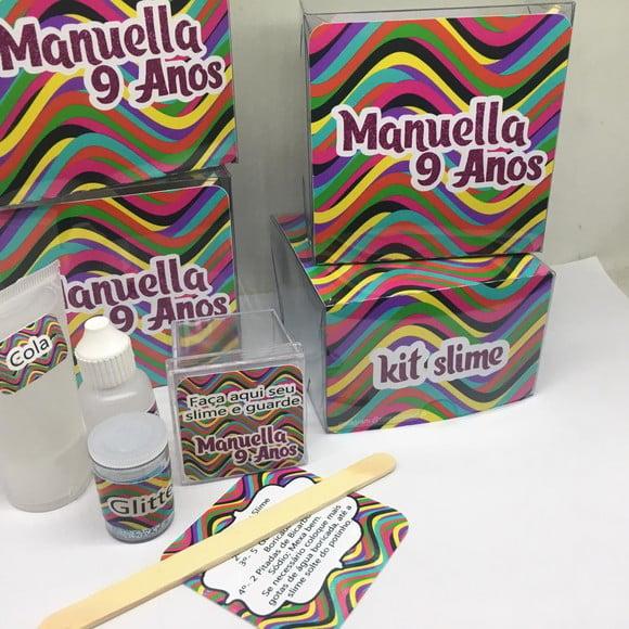 Kit Slime Personalizado Neon
