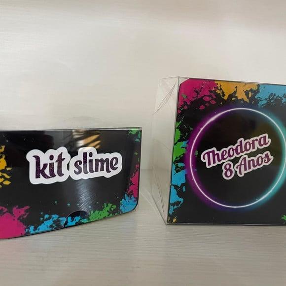 Kit Slime Personalizado Neon