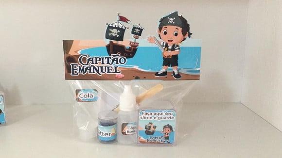 Kit Slime Personalizado Pirata