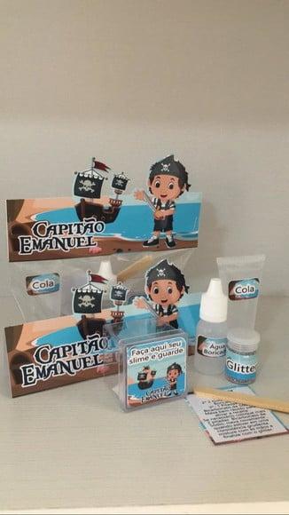 Kit Slime Personalizado Pirata