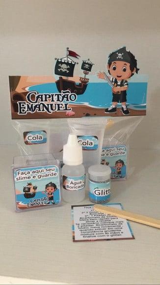 Kit Slime Personalizado Pirata