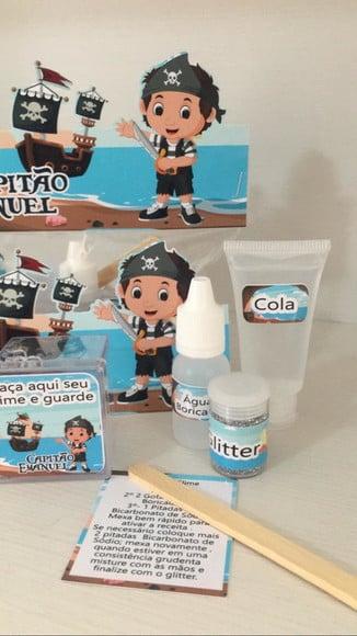Kit Slime Personalizado Pirata