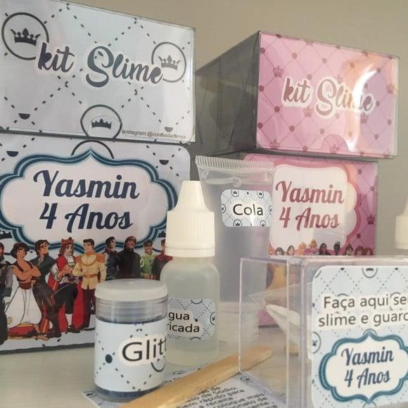 Kit Slime Personalizado Princesa