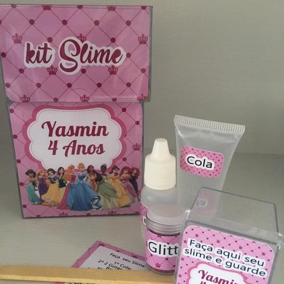 Kit Slime Personalizado Princesa
