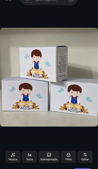 Kit Slime Princesa e Princepe Embalagens Personalizadas
