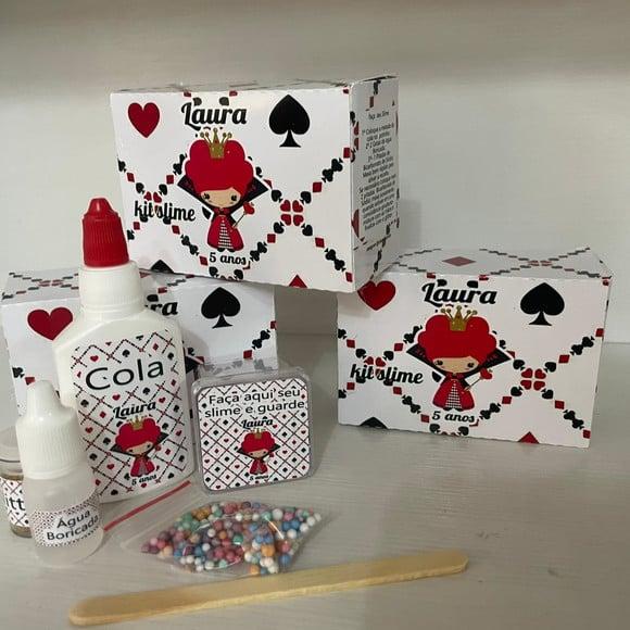 Kit Slime Rainha de Copas Embalagens Personalizadas