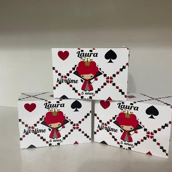 Kit Slime Rainha de Copas Embalagens Personalizadas