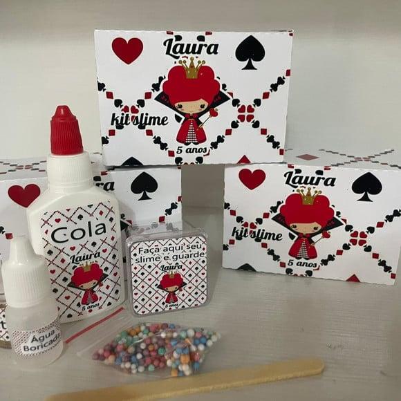 Kit Slime Rainha de Copas Embalagens Personalizadas