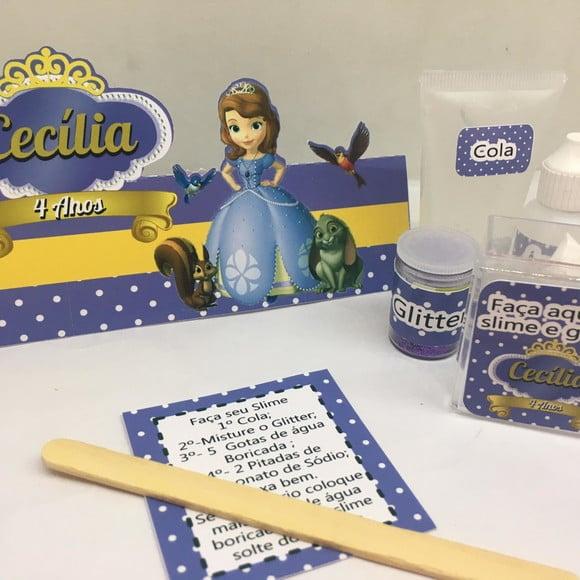 Kit Slime Sofia Embalagens Personalizadas