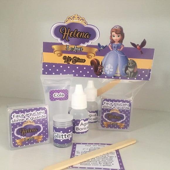 Kit Slime Sofia Embalagens Personalizadas