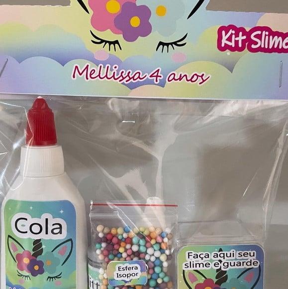 Kit Slime Unicornio Embalagens Personalizadas