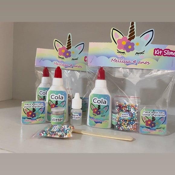 Kit Slime Unicornio Embalagens Personalizadas