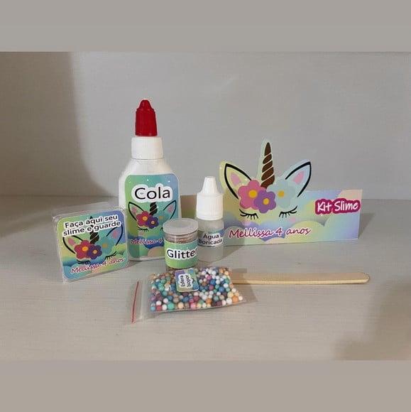 Kit Slime Unicornio Embalagens Personalizadas