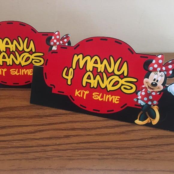 Lapela para lembrancinha Minnie