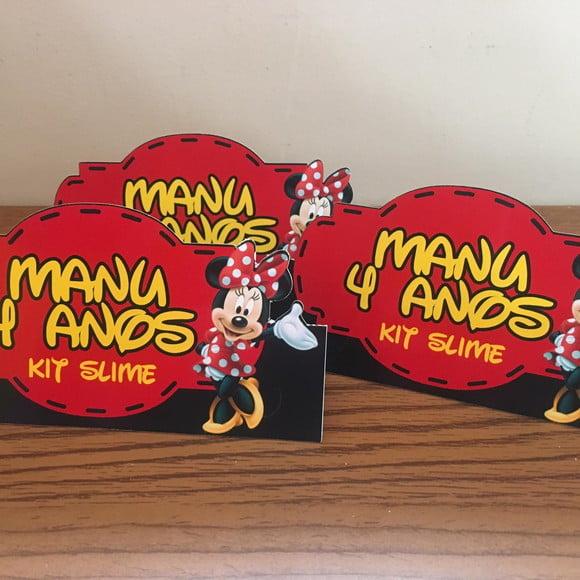 Lapela para lembrancinha Minnie