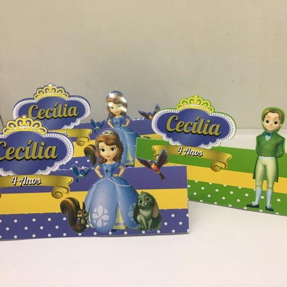 Lapela para lembrancinha Princesa Sofia