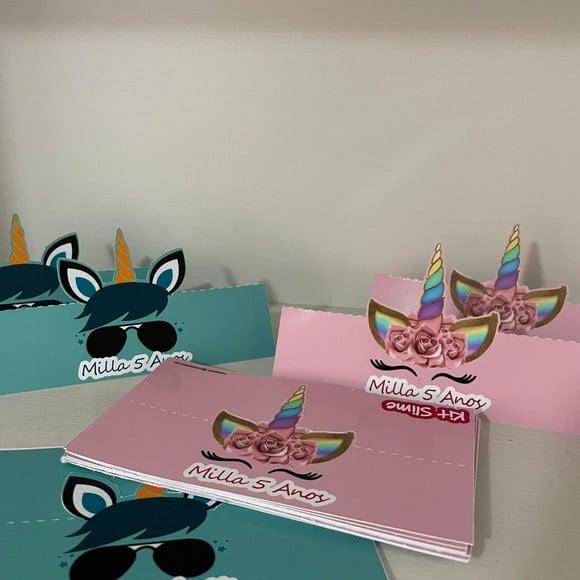 Lapela para Lembrancinha Unicórnio