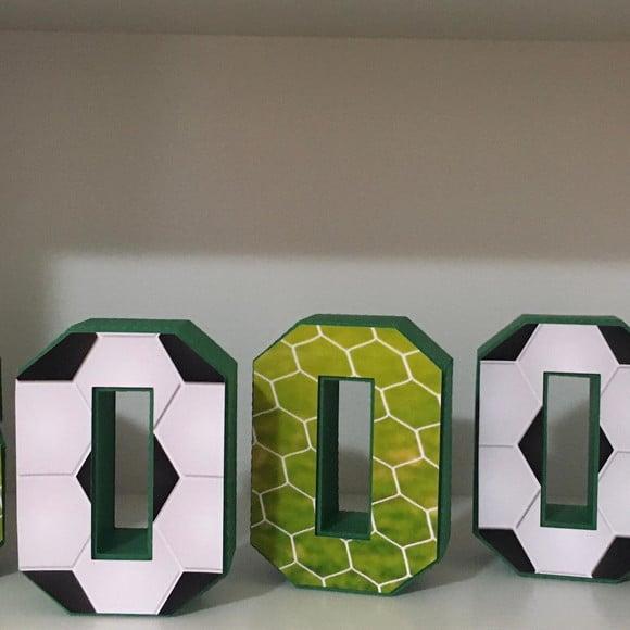 Letras 3d Futebol