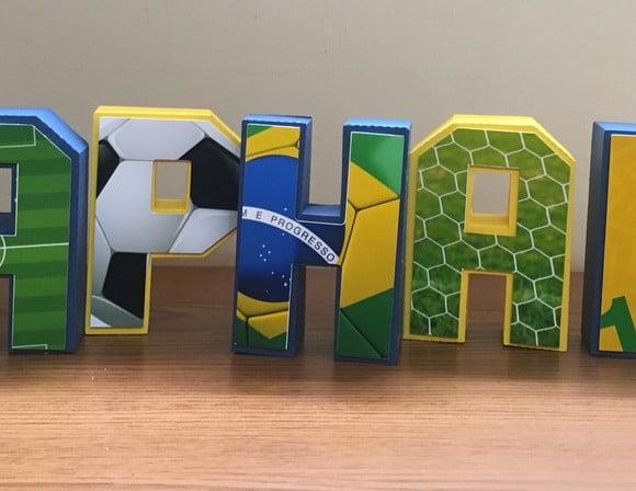 Letras 3d Futebol