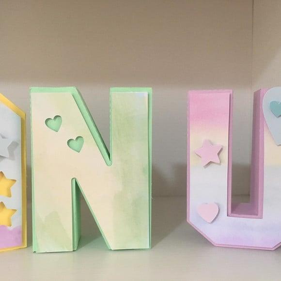 Letras 3d Candy Color