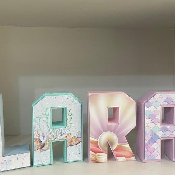 Letras 3d Sereia
