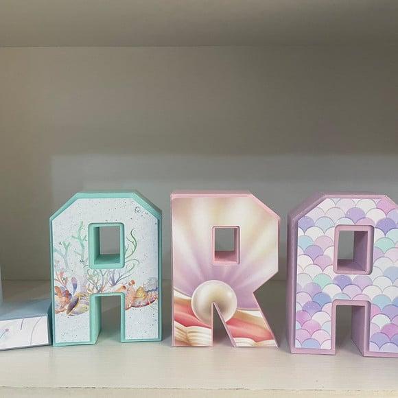 Letras 3d Sereia