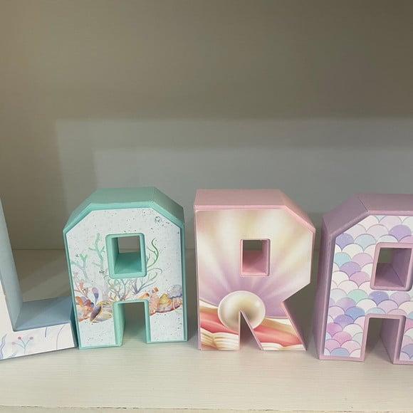 Letras 3d Sereia