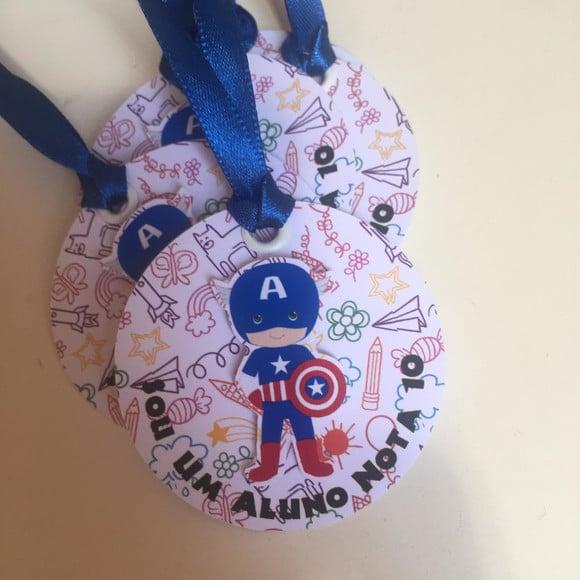 Medalhas de papel Super Herois