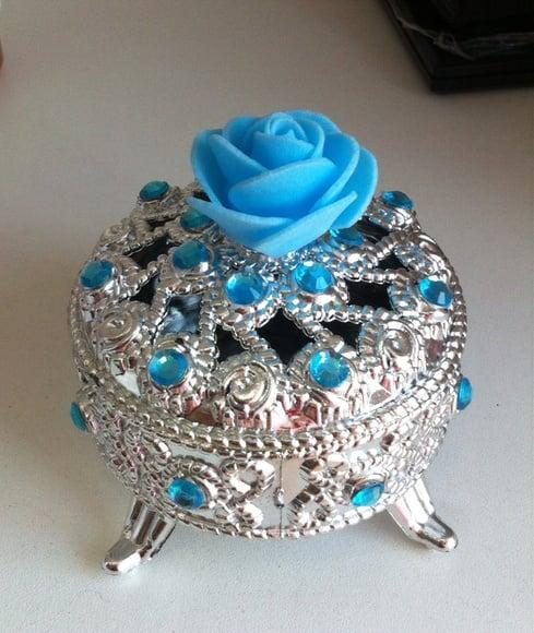 Mini porta jóia prata