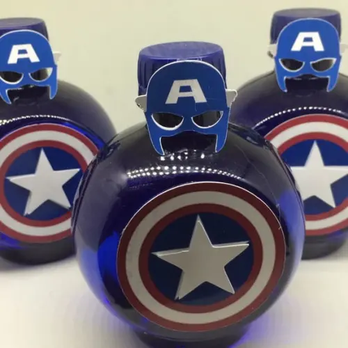 Adesivo Agua ouro fino Capitão América