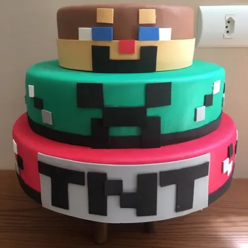 Bolo Fake Minecraft Locação