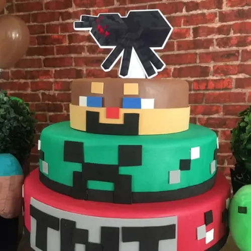 Bolo Fake Minecraft Locação