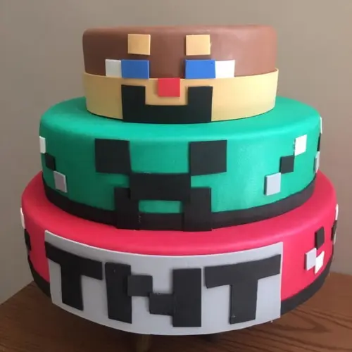 Bolo Fake Minecraft Locação