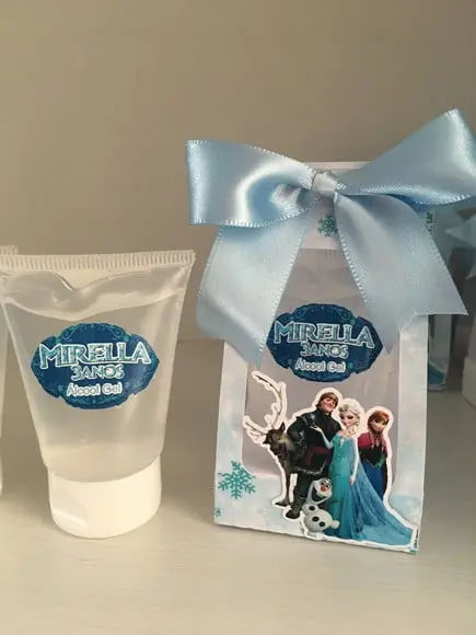 Caixinha Alcool Gel Frozen