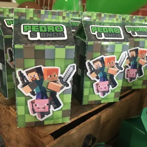 Caixinha Milk Minecraft