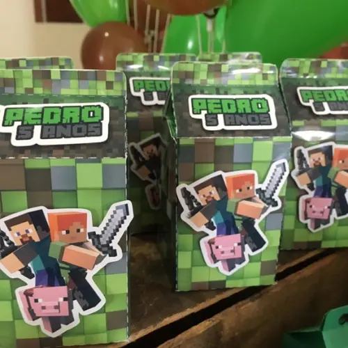 Caixinha Milk Minecraft