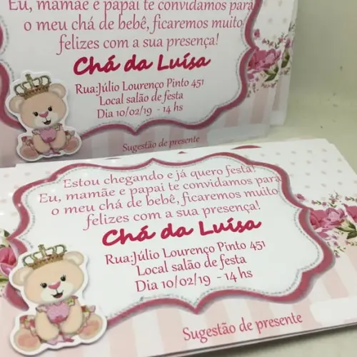 Convite Princesa Ursa