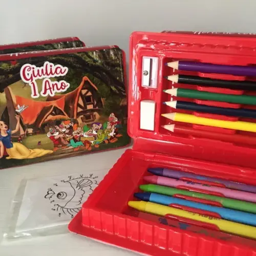 Estojo Pintura Branca de Neve