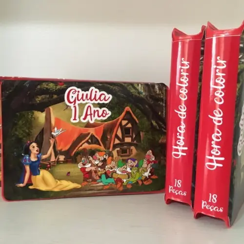 Estojo Pintura Branca de Neve