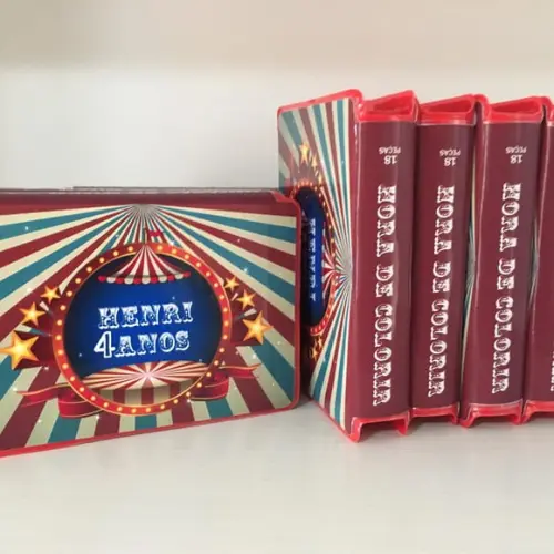 Estojo Pintura Circo Vintage