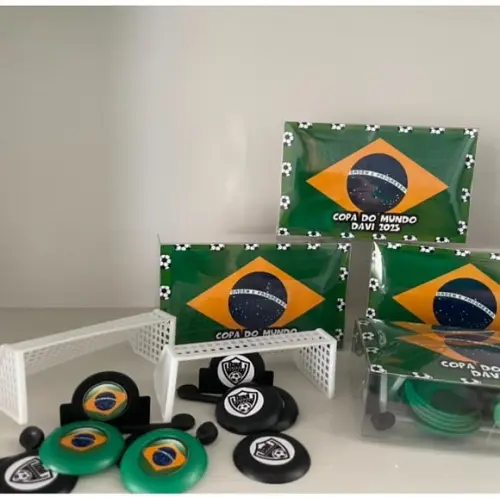 Jogo de Botão Futebol Personalizado Copa do Mundo Duplo