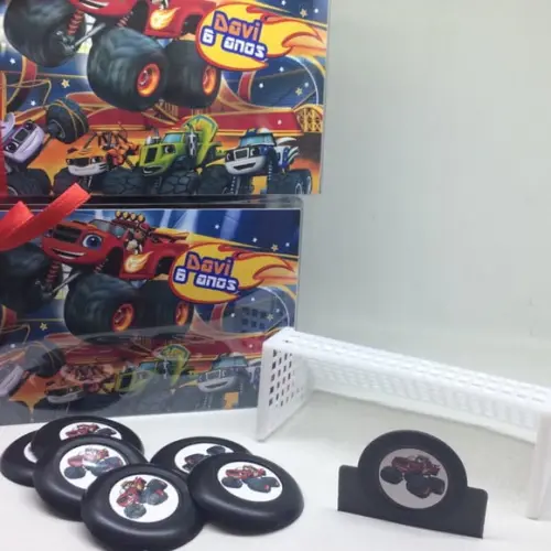 Jogo de Botão Futebol Personalizado Blaze Monster Machine