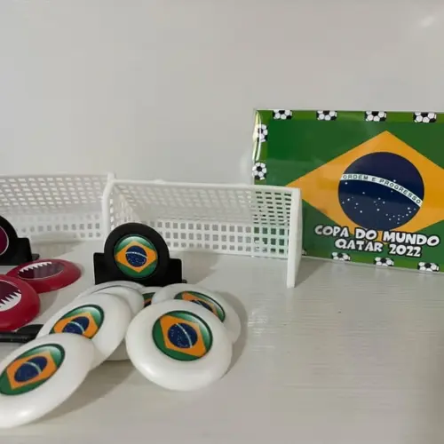 Jogo de Botão Futebol Personalizado Copa do Mundo Duplo
