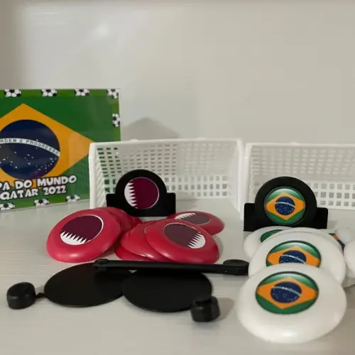 Jogo de Botão Futebol Personalizado Copa do Mundo Duplo