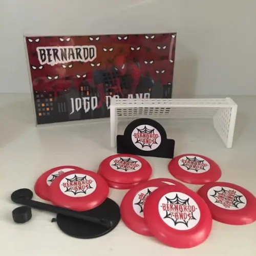 Jogo de Botão Futebol Personalizado Homem Aranha