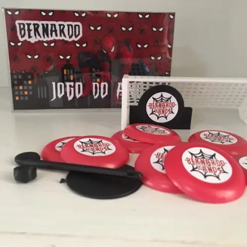 Jogo de Botão Futebol Personalizado Homem Aranha